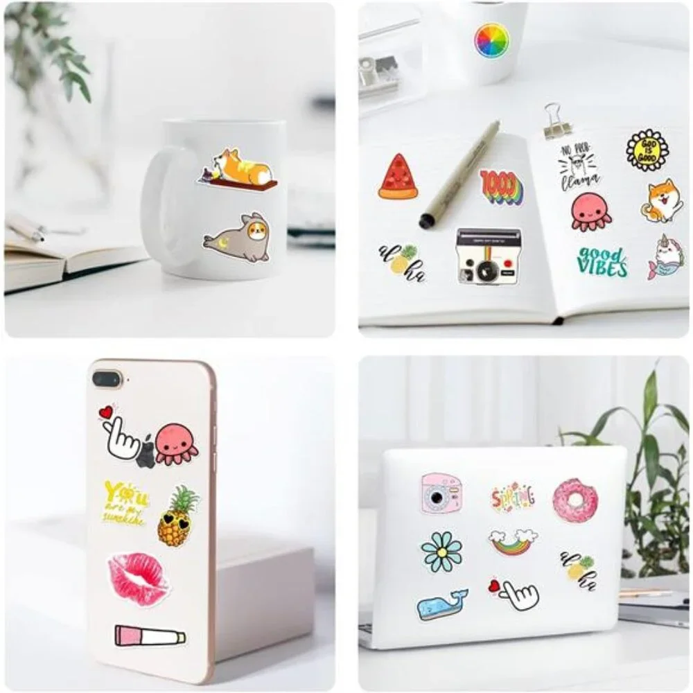 200 PCS Water Bottle Stickers for Kids Teens, Cute Vinyl Laptop‎ Sticker